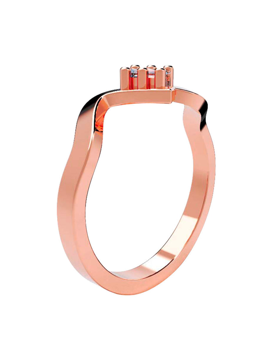 ANILLO DE ORO CON CIRCONIA