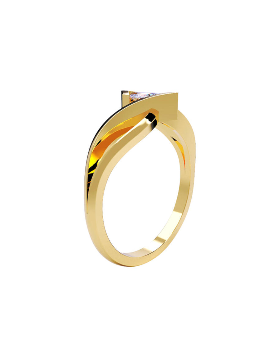 ANILLO DE ORO CON CIRCONIA