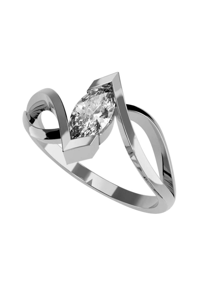 ANILLO DE ORO CON CIRCONIA