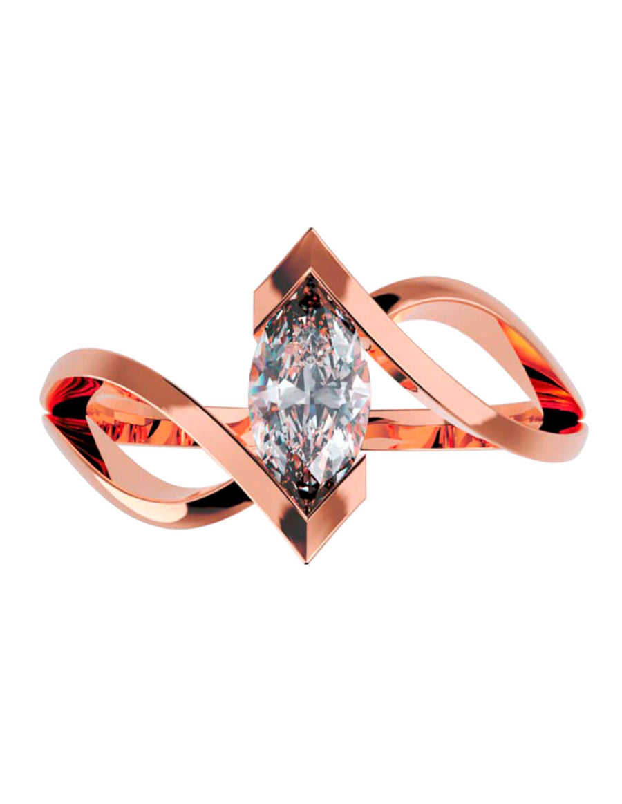 ANILLO DE ORO CON CIRCONIA