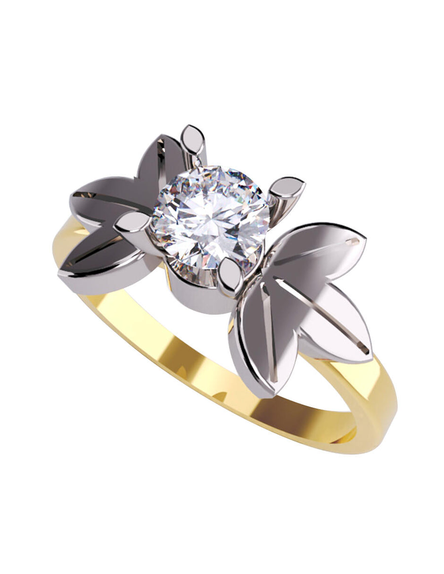 ANILLO DE ORO CON CIRCONIA