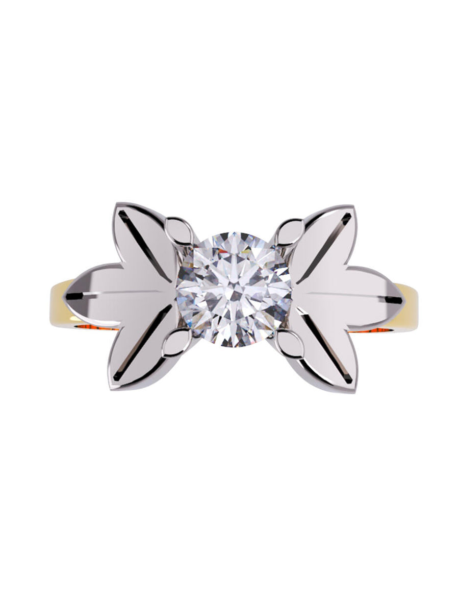 ANILLO DE ORO CON CIRCONIA