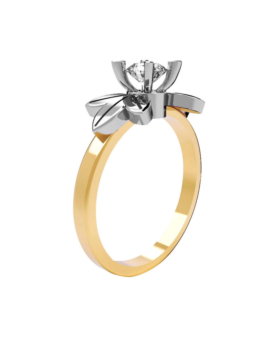 ANILLO DE ORO CON CIRCONIA