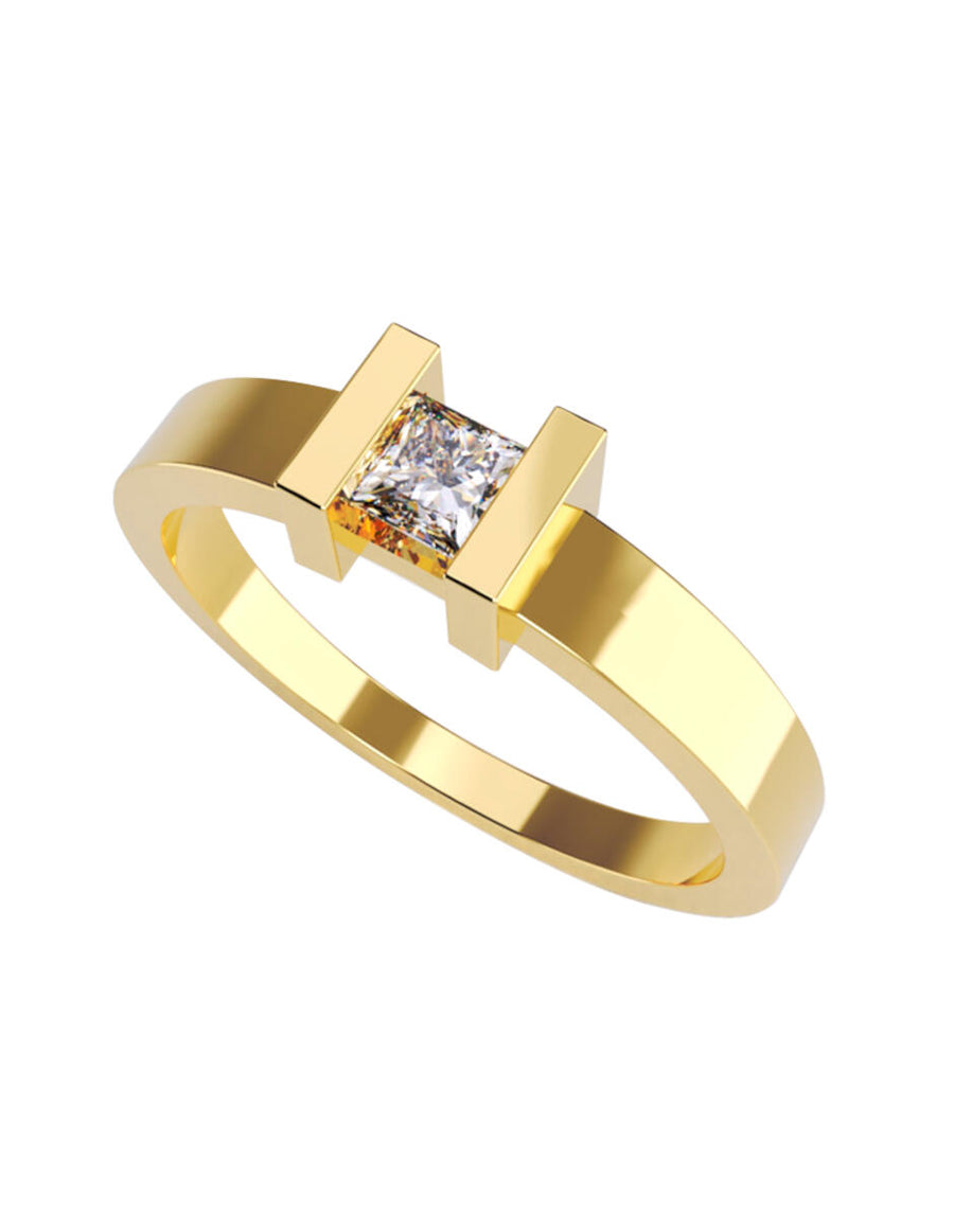 ANILLO DE ORO CON CIRCONIA