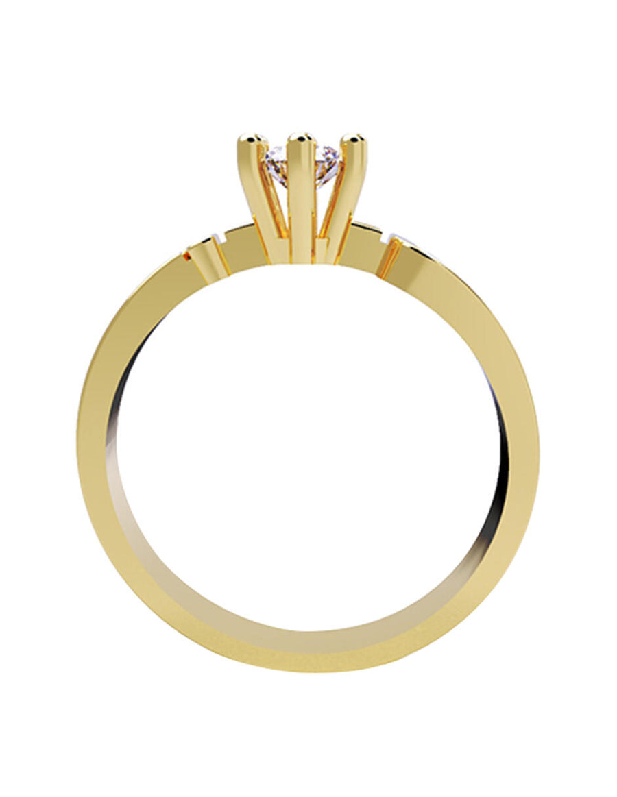 ANILLO DE ORO CON CIRCONIA