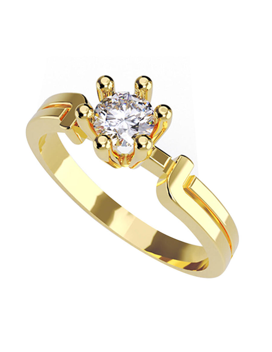 ANILLO DE ORO CON CIRCONIA