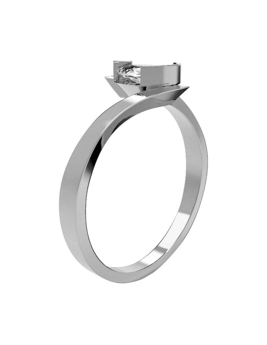 ANILLO DE ORO CON CIRCONIA