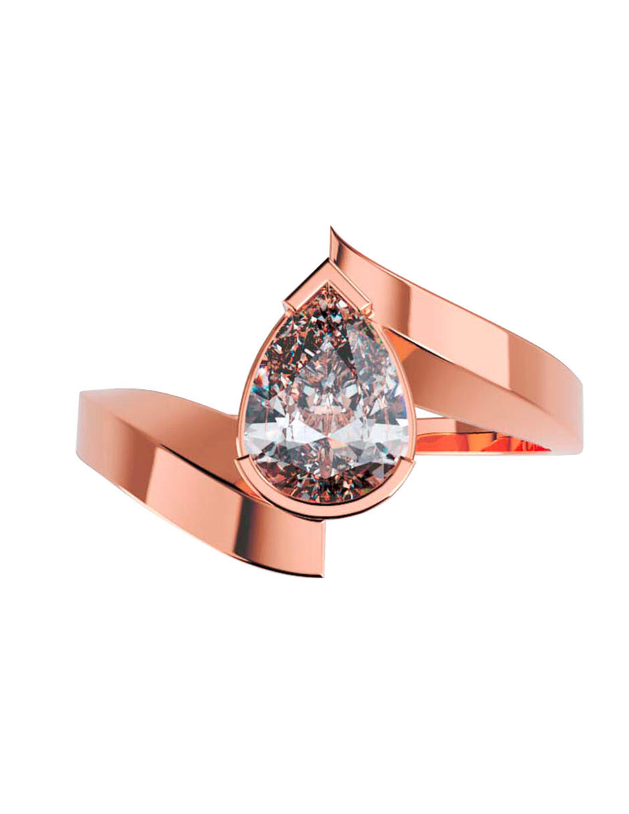 ANILLO DE ORO CON CIRCONIA