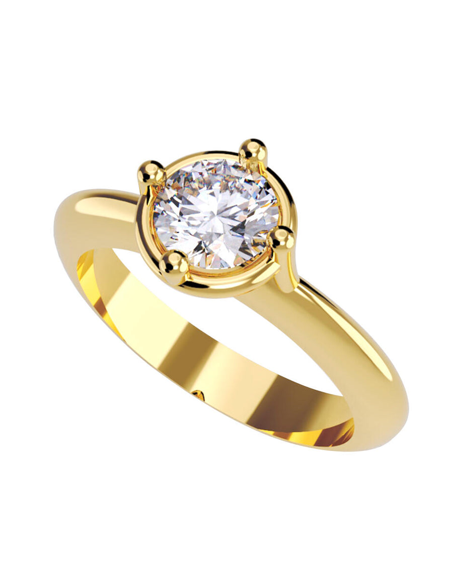 ANILLO DE ORO CON CIRCONIA