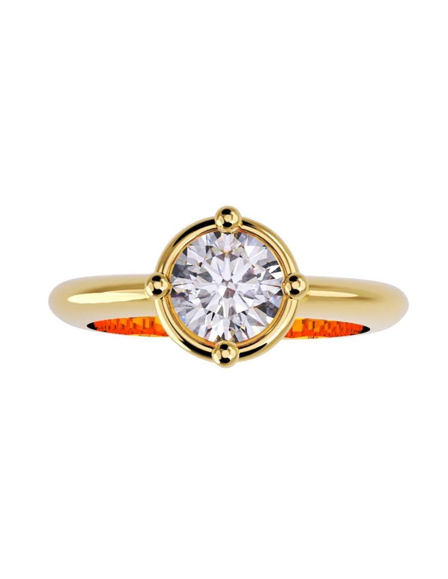 ANILLO DE ORO CON CIRCONIA