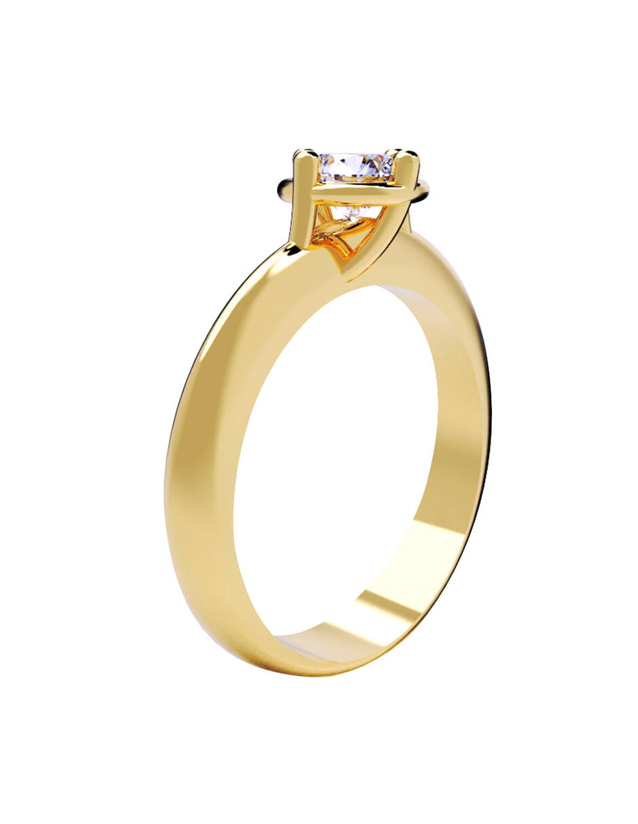 ANILLO DE ORO CON CIRCONIA