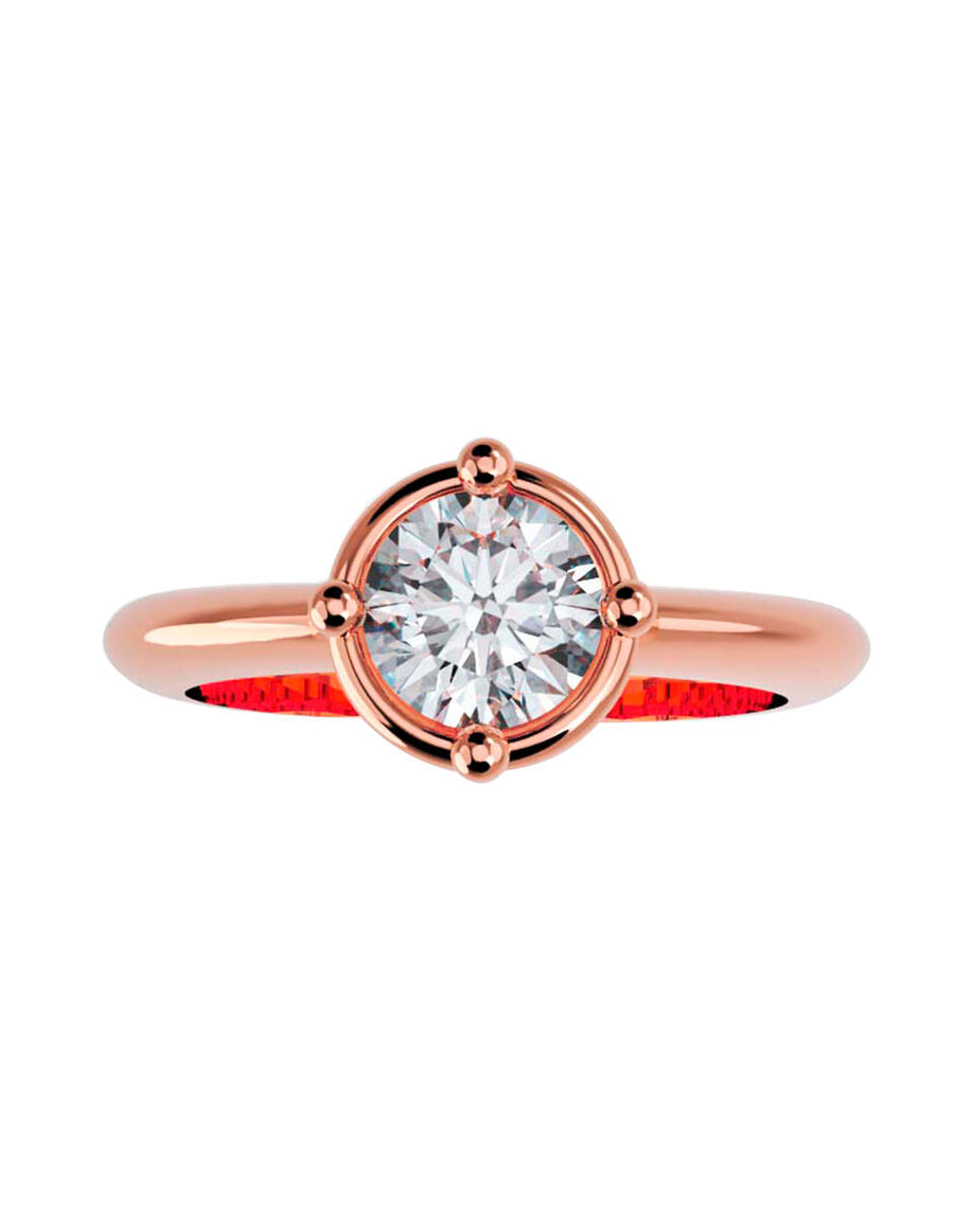 ANILLO DE ORO CON CIRCONIA