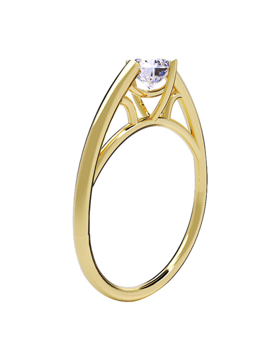 ANILLO DE ORO CON CIRCONIA