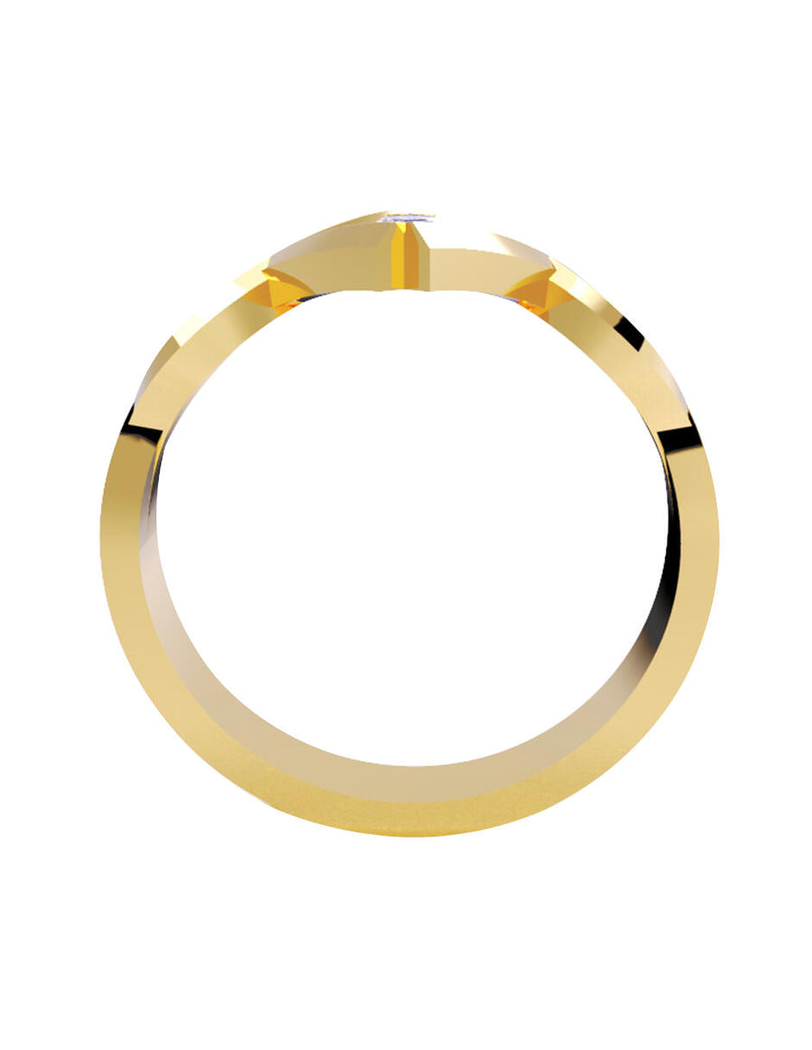 ANILLO DE ORO CON CIRCONIA