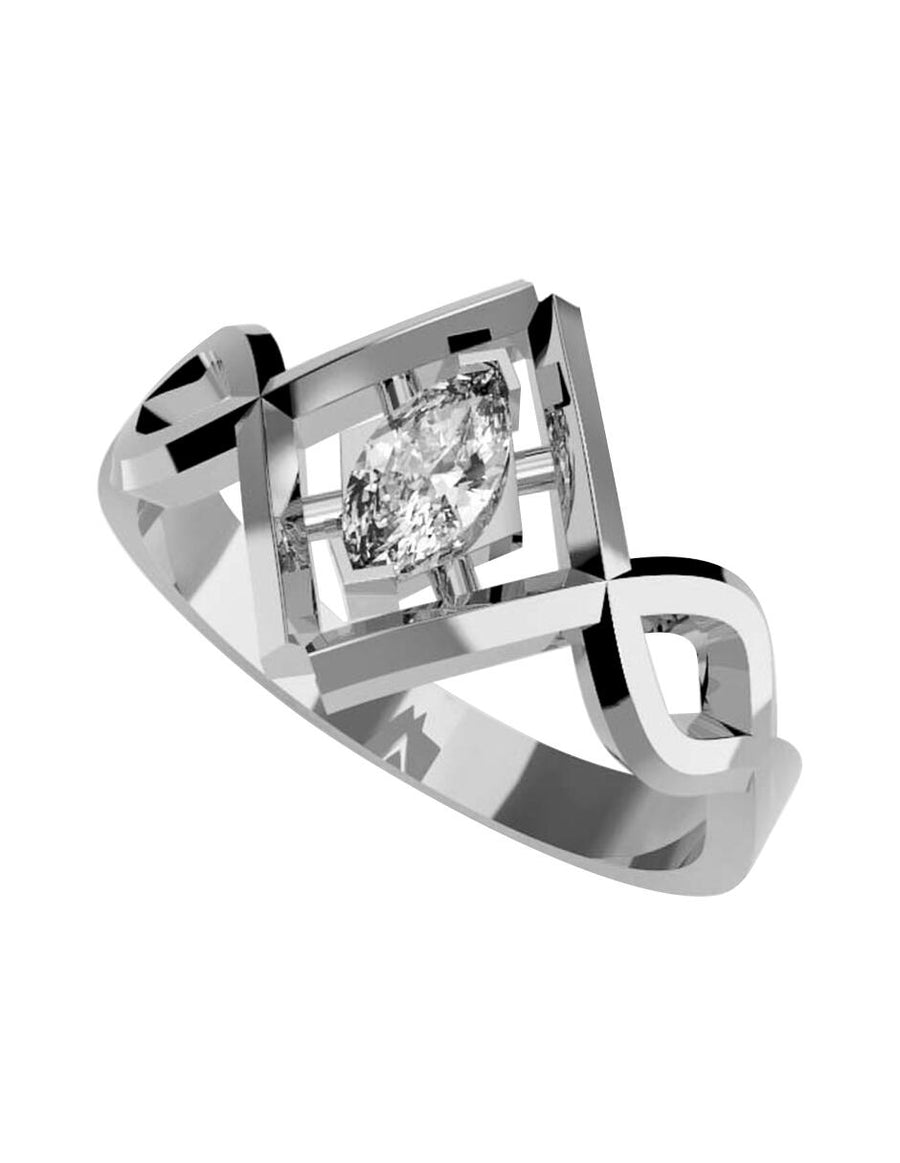 ANILLO DE ORO CON CIRCONIA