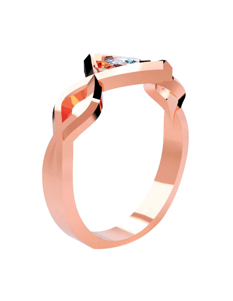 ANILLO DE ORO CON CIRCONIA