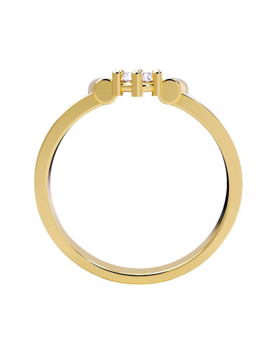 ANILLO DE ORO CON CIRCONIA