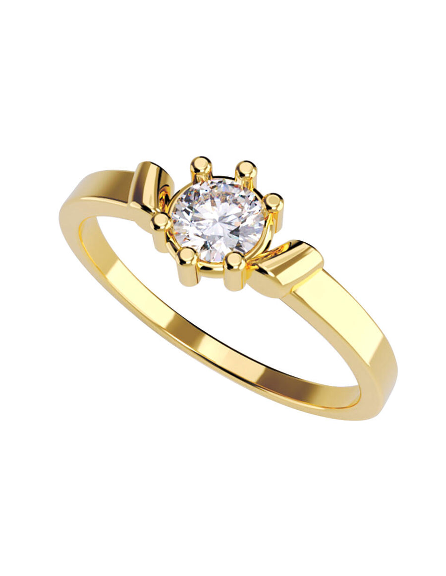 ANILLO DE ORO CON CIRCONIA