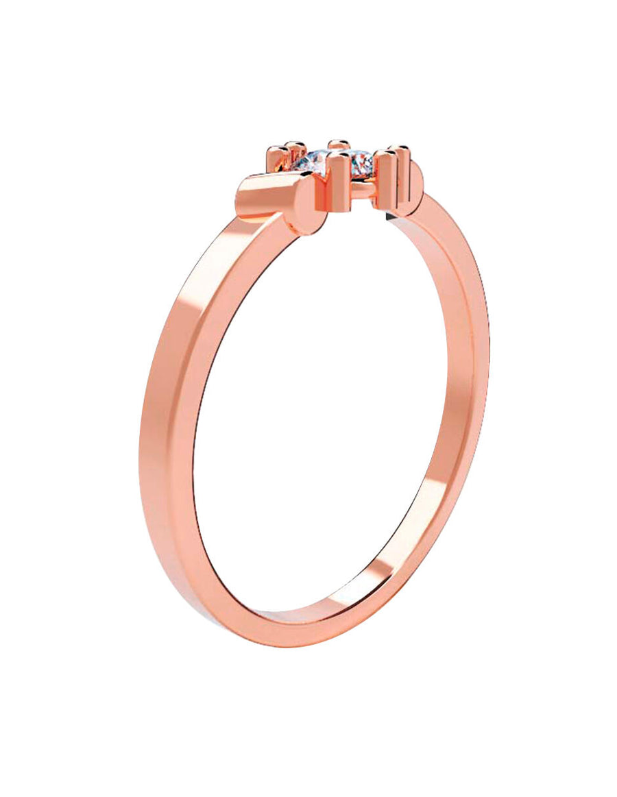 ANILLO DE ORO CON CIRCONIA