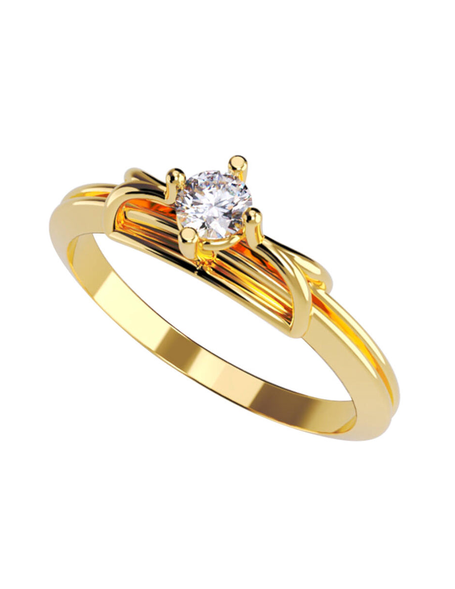 ANILLO DE ORO CON CIRCONIA