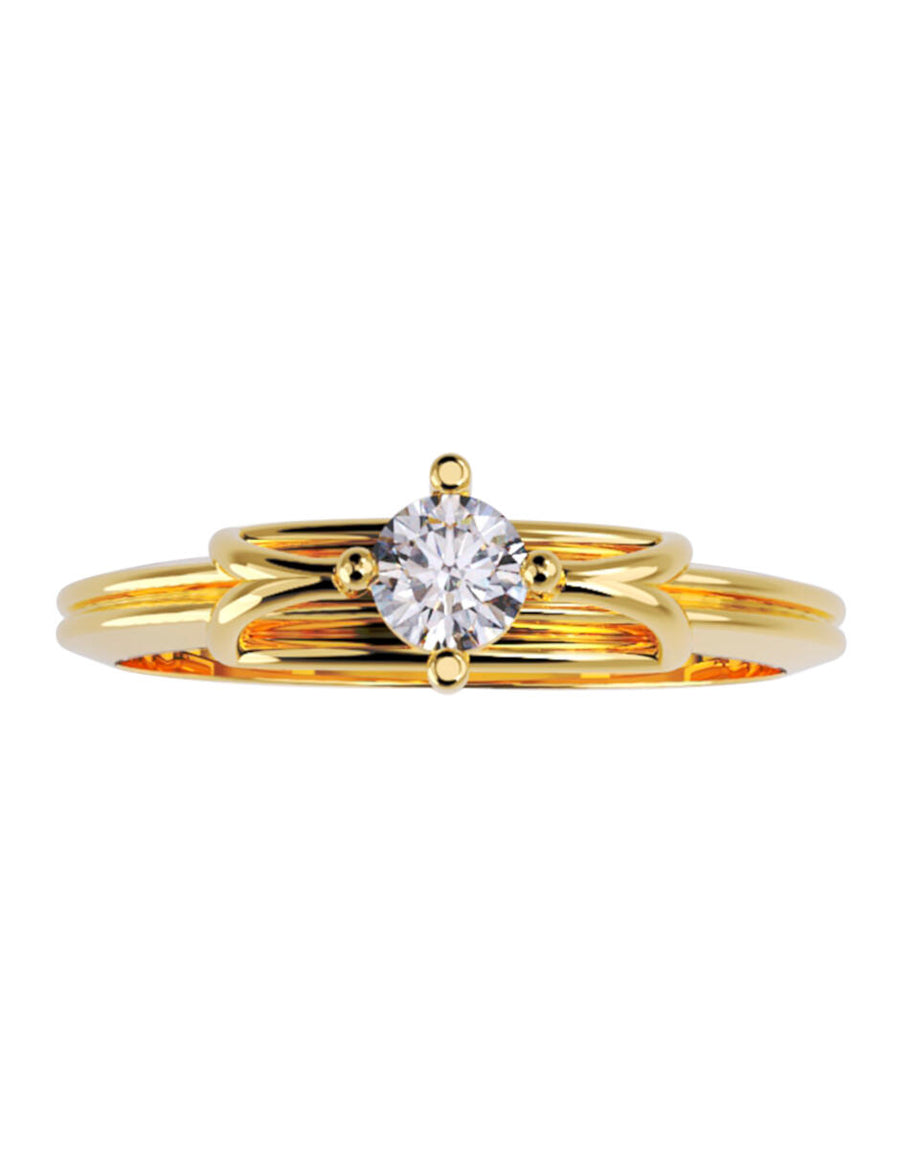 ANILLO DE ORO CON CIRCONIA