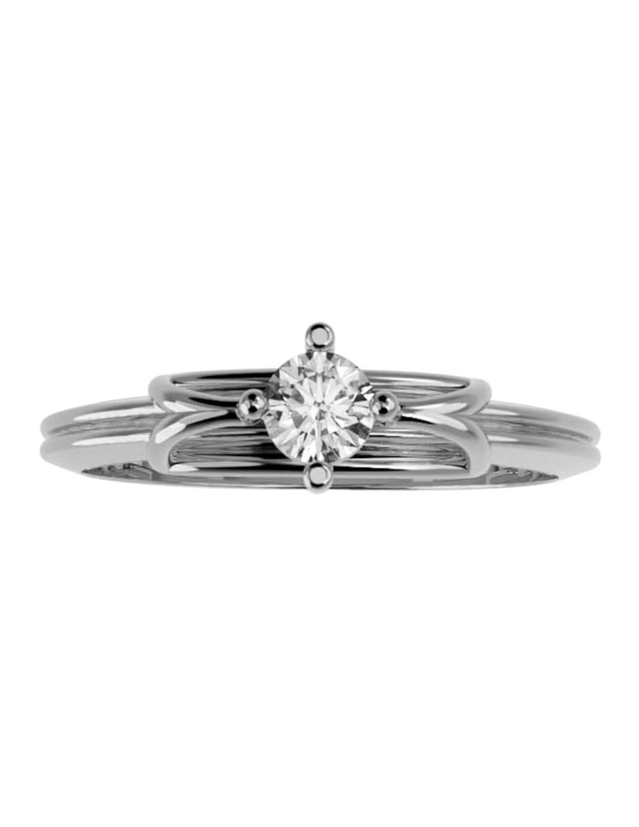 ANILLO DE ORO CON CIRCONIA