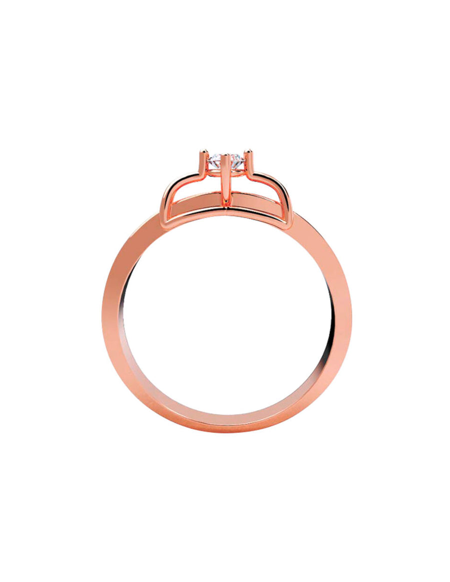 ANILLO DE ORO CON CIRCONIA