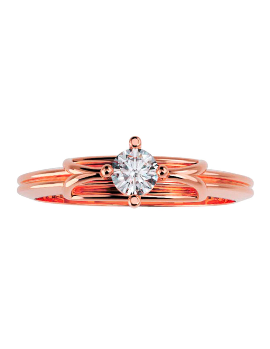 ANILLO DE ORO CON CIRCONIA