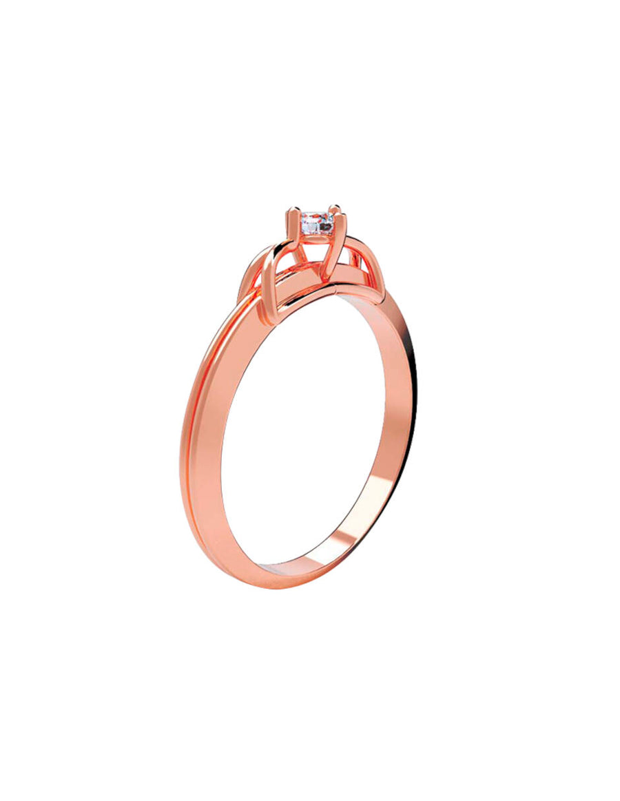 ANILLO DE ORO CON CIRCONIA