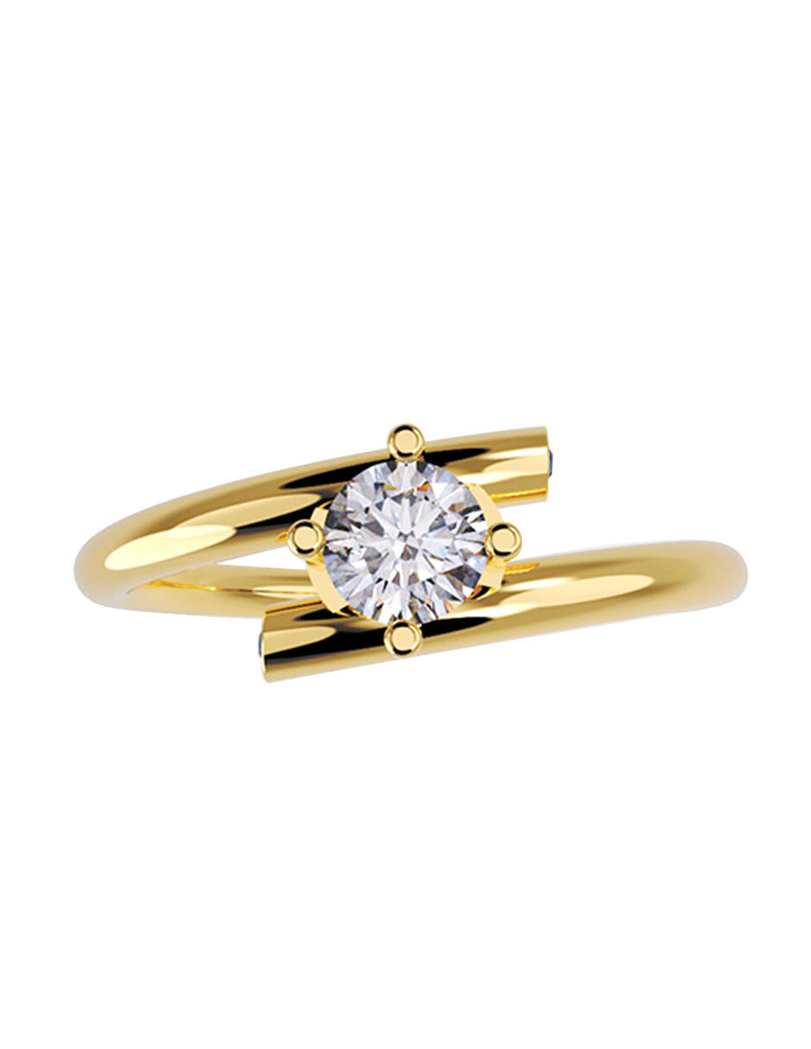 ANILLO DE ORO CON CIRCONIA
