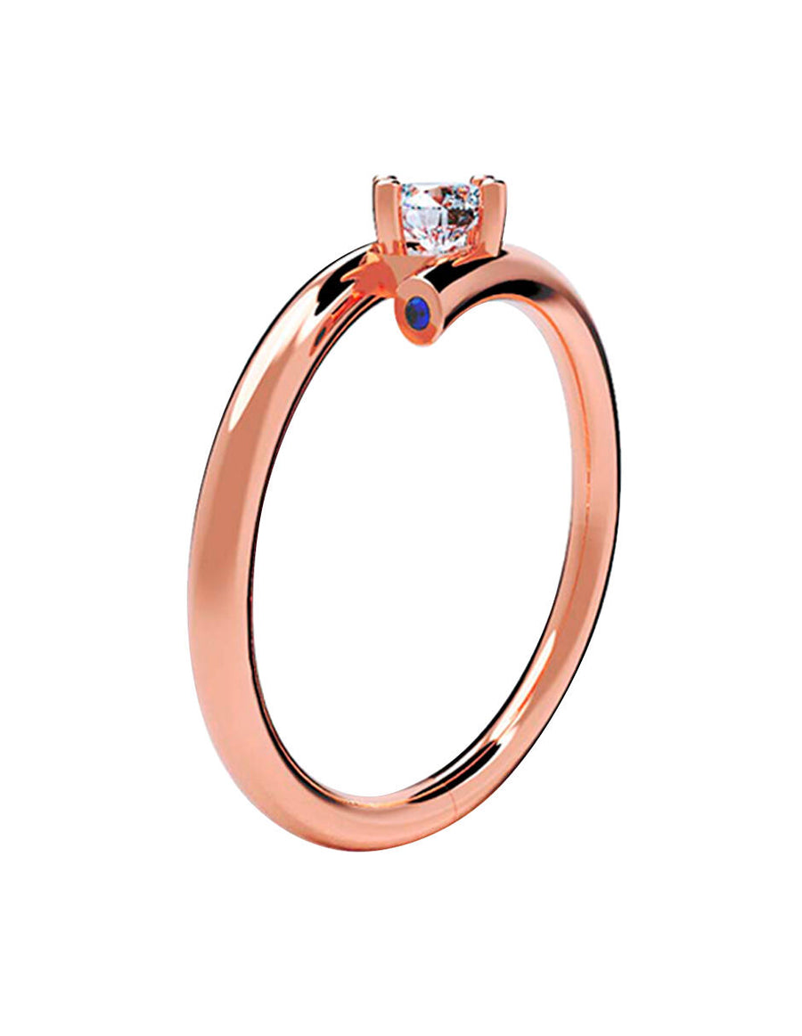ANILLO DE ORO CON CIRCONIA