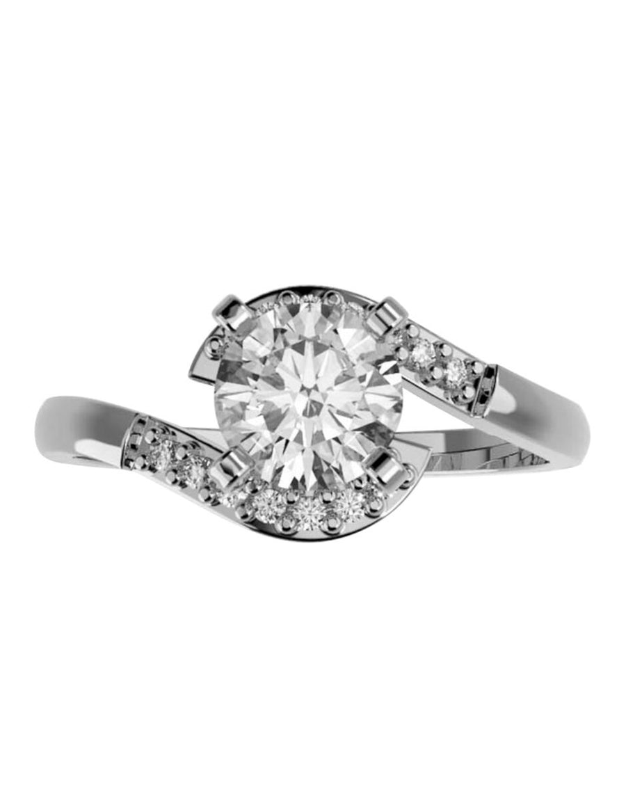 ANILLO DE ORO CON CIRCONIA