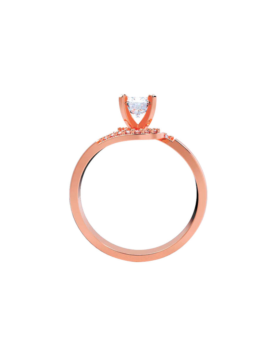 ANILLO DE ORO CON CIRCONIA