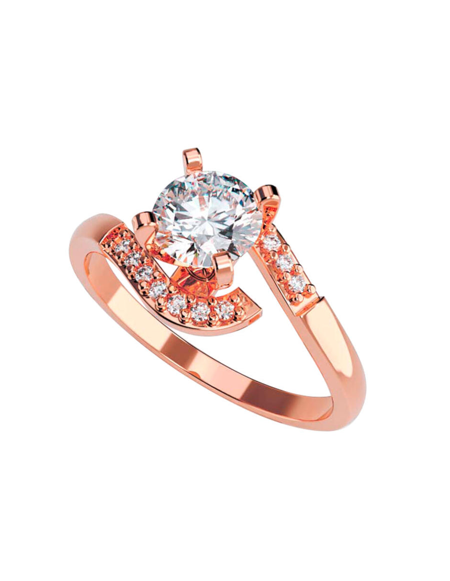 ANILLO DE ORO CON CIRCONIA
