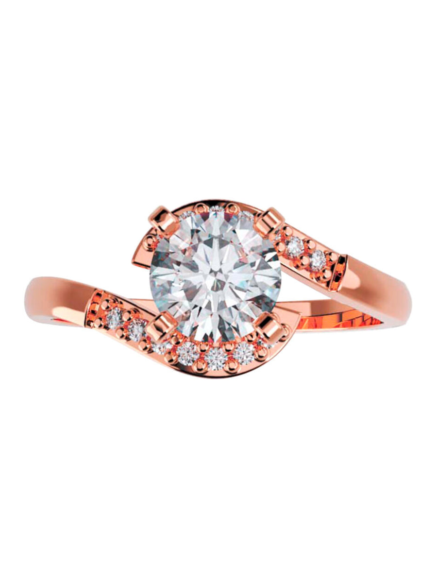 ANILLO DE ORO CON CIRCONIA
