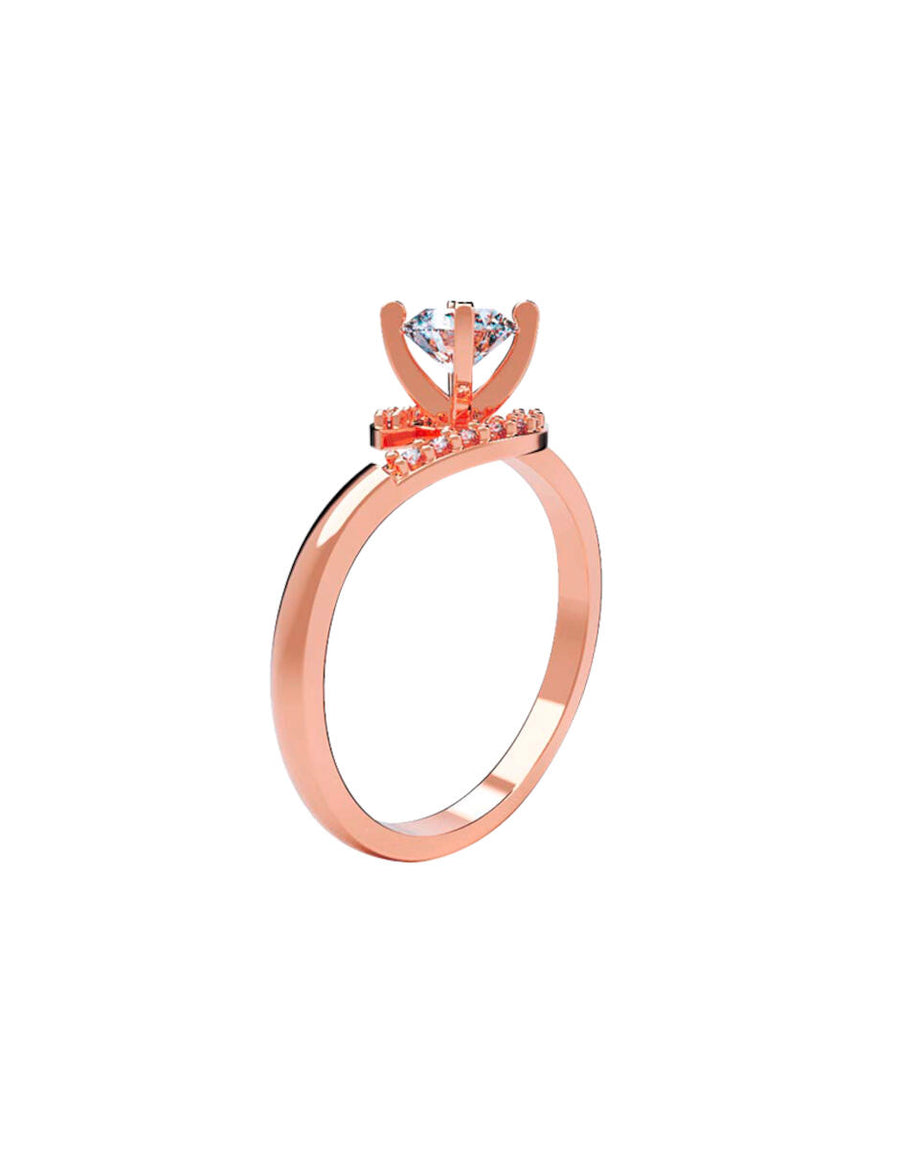 ANILLO DE ORO CON CIRCONIA
