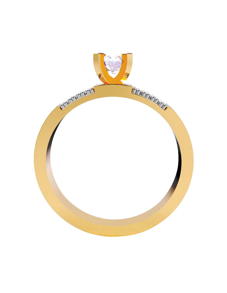 ANILLO DE ORO CON CIRCONIA