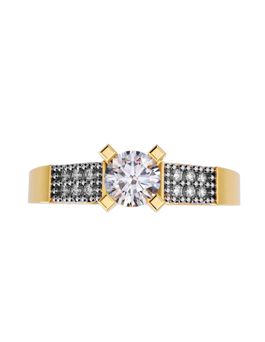 ANILLO DE ORO CON CIRCONIA