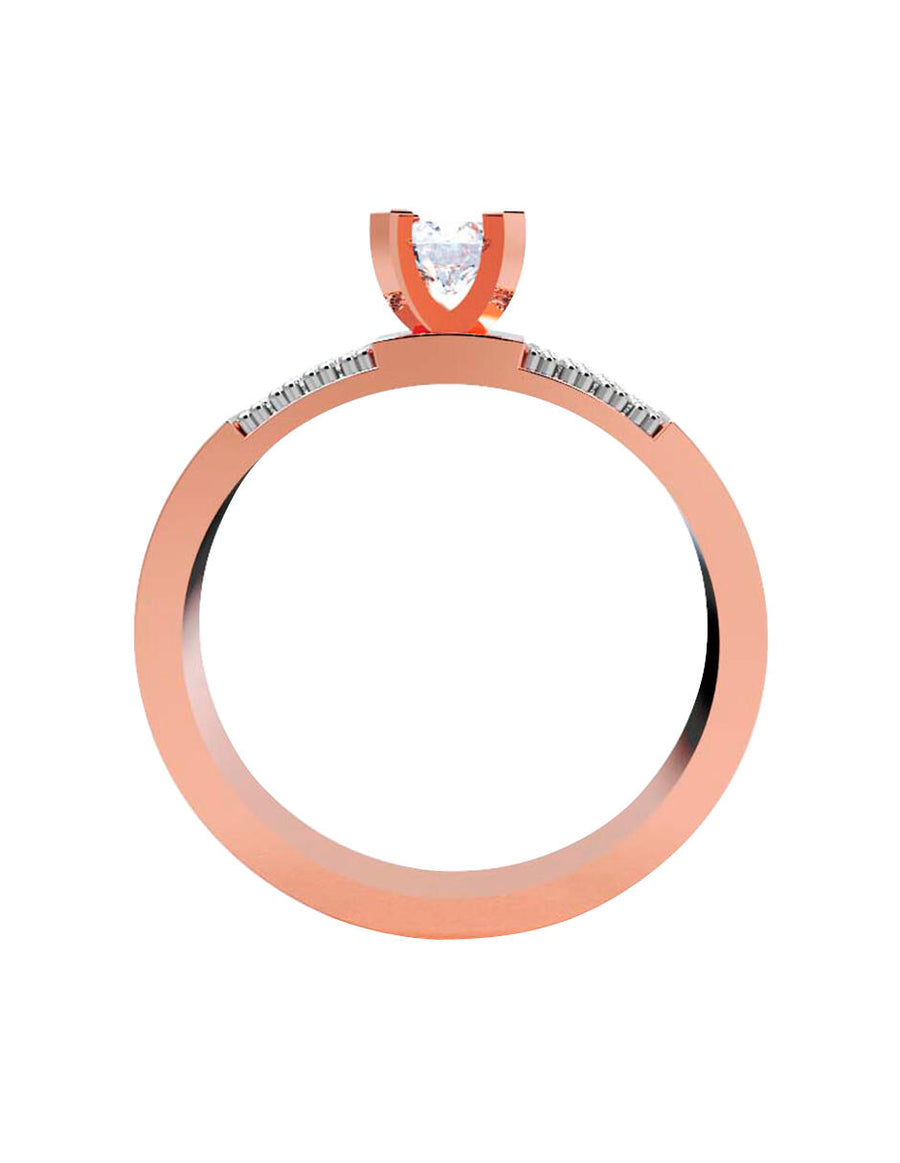 ANILLO DE ORO CON CIRCONIA