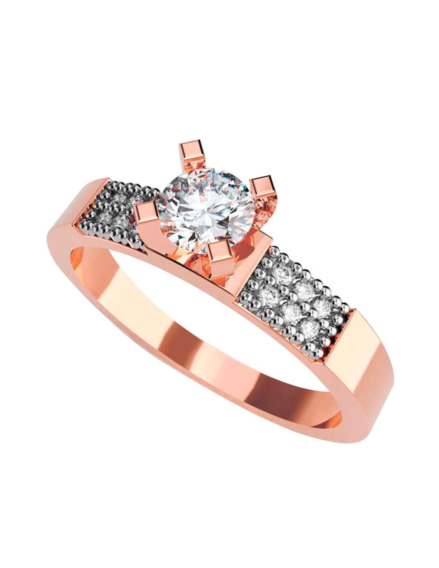 ANILLO DE ORO CON CIRCONIA