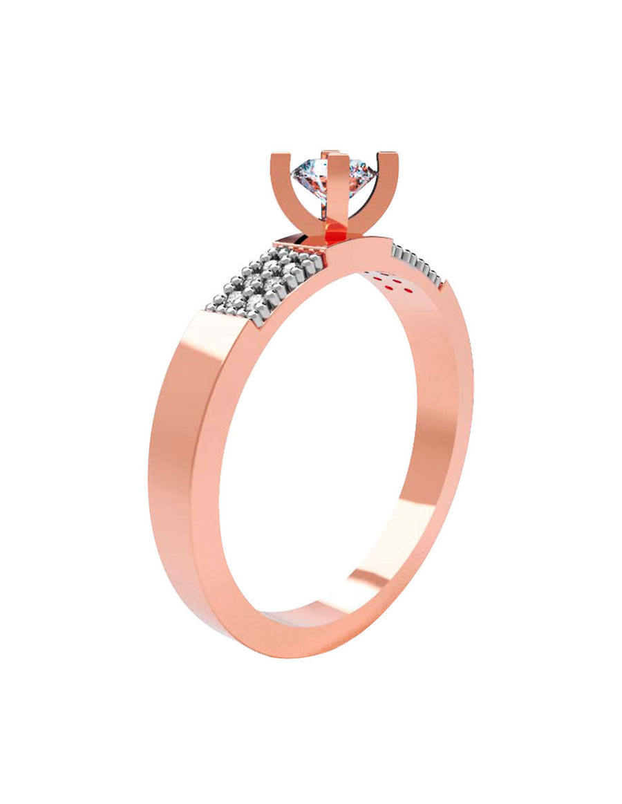 ANILLO DE ORO CON CIRCONIA