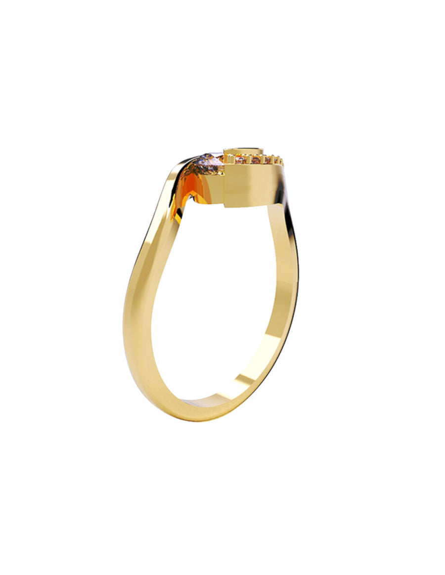 ANILLO DE ORO CON CIRCONIA