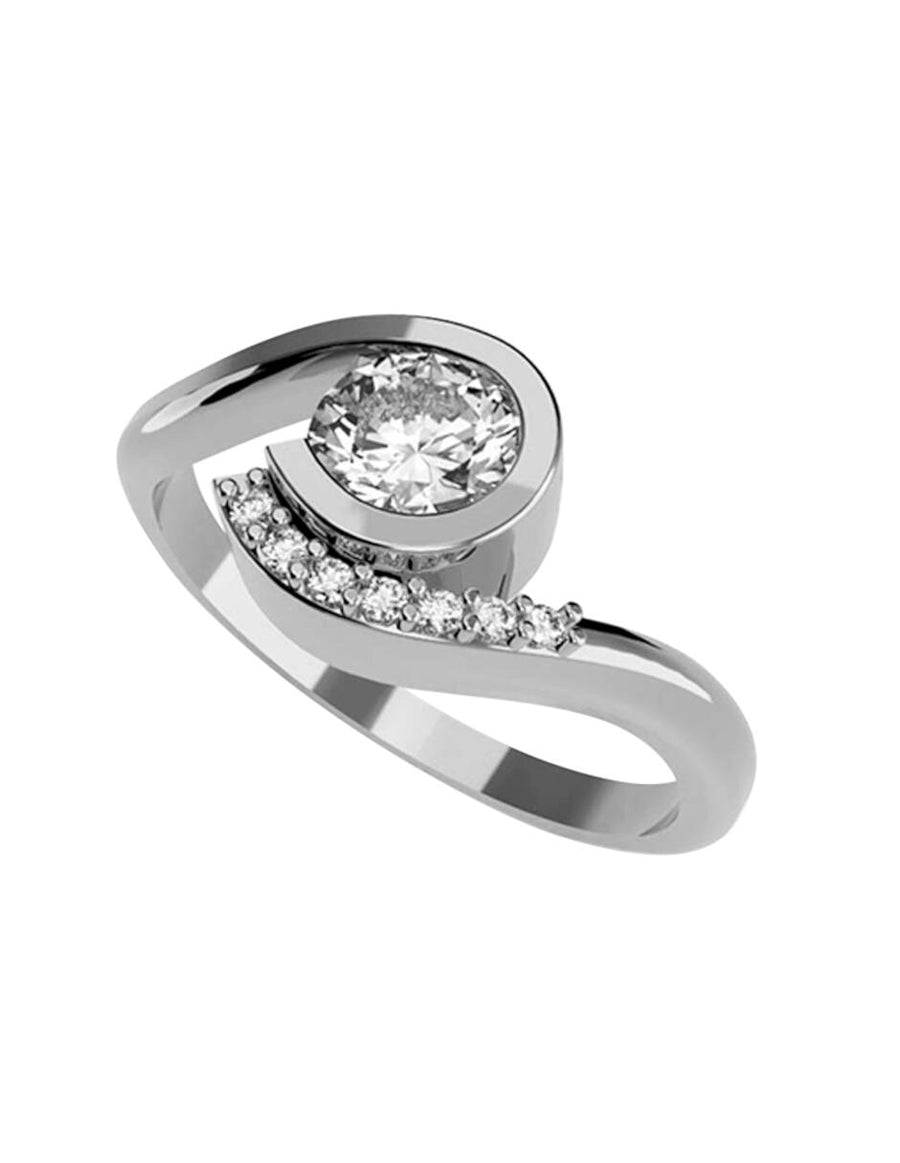 ANILLO DE ORO CON CIRCONIA