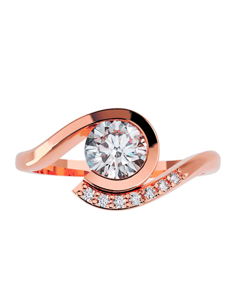 ANILLO DE ORO CON CIRCONIA