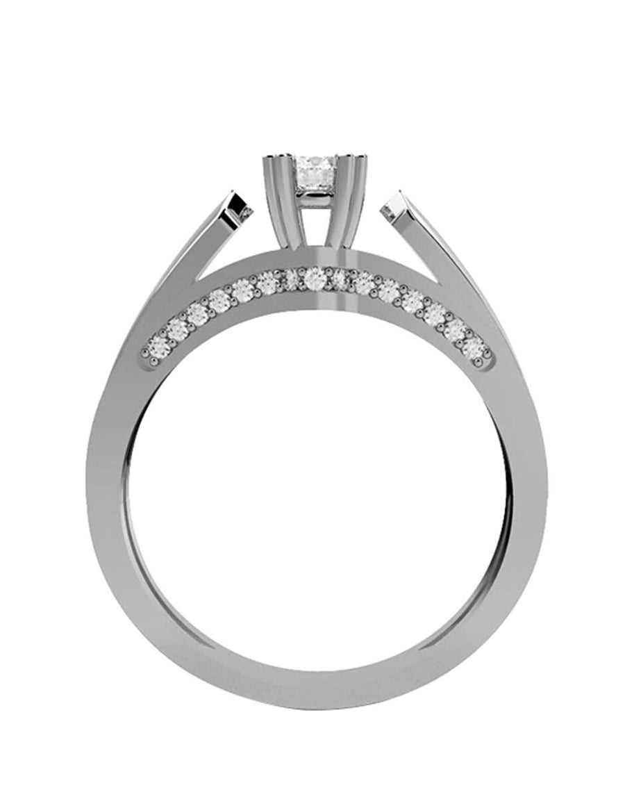 ANILLO DE ORO CON CIRCONIA