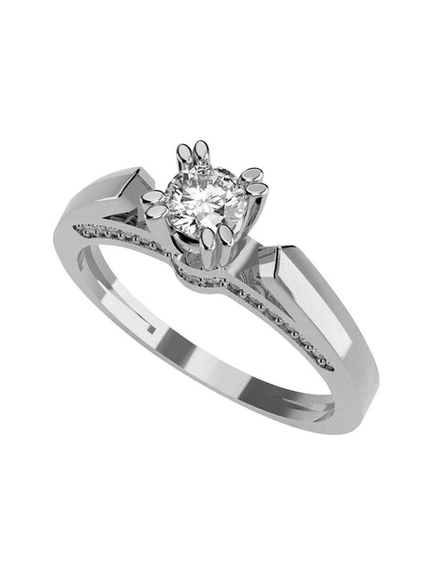 ANILLO DE ORO CON CIRCONIA