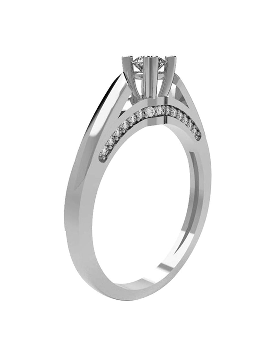 ANILLO DE ORO CON CIRCONIA