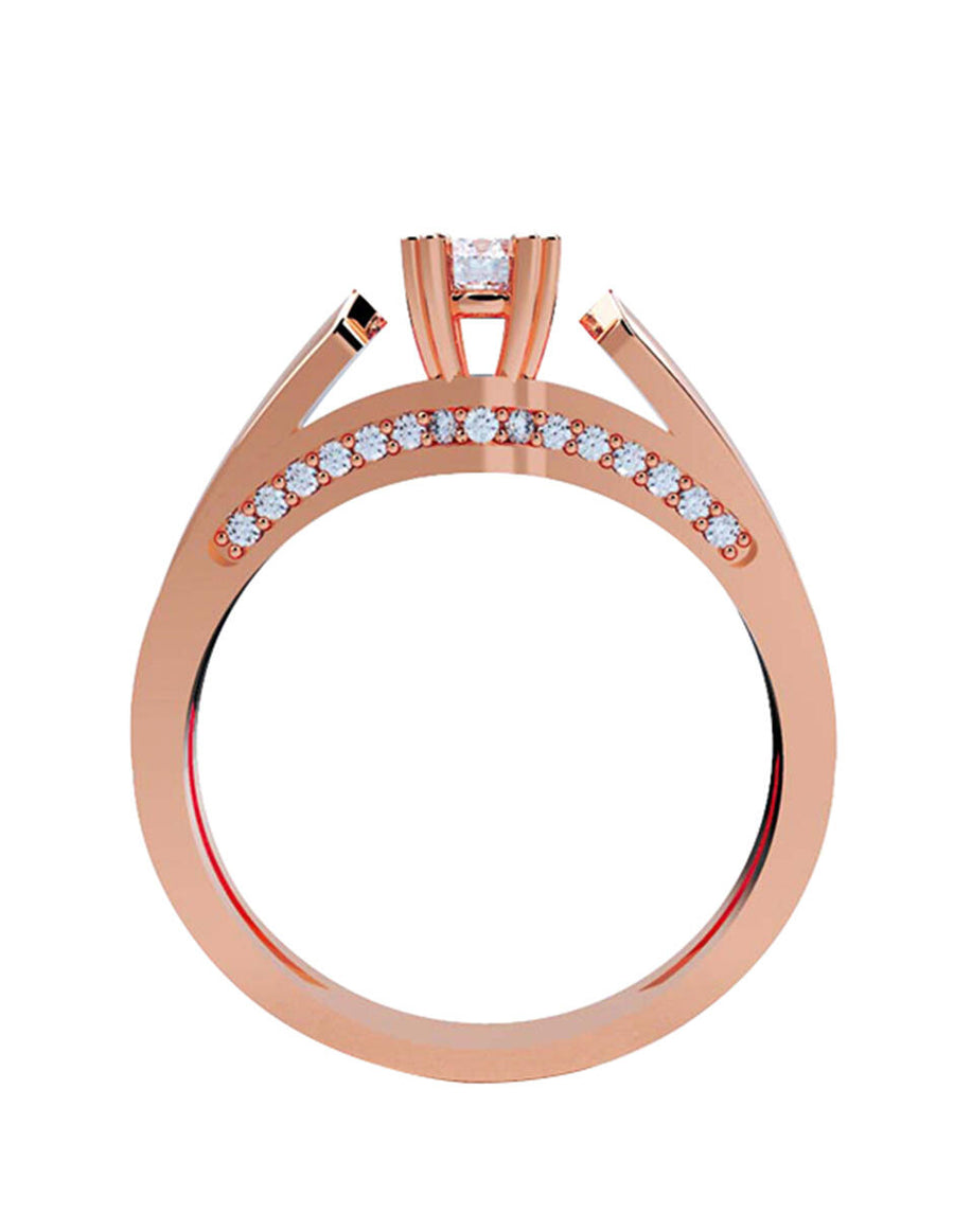 ANILLO DE ORO CON CIRCONIA