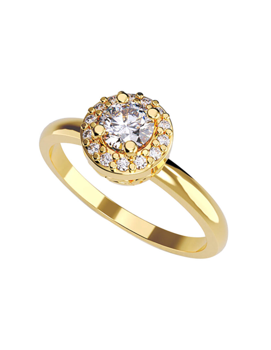 ANILLO DE ORO CON CIRCONIA
