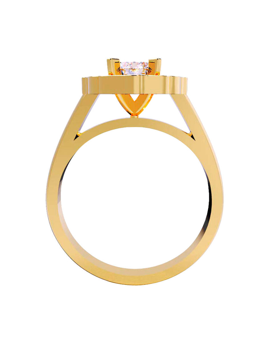ANILLO DE ORO CON CIRCONIA